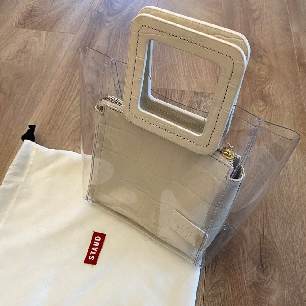 STAUD mini Shirley bag in white - Picture 2 of 6